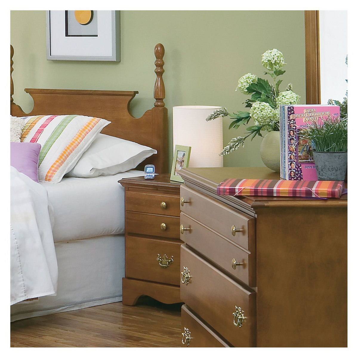 Picture of Cherry Finish Nightstand