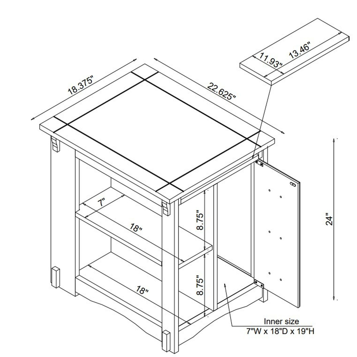 Picture of Mission Side Table