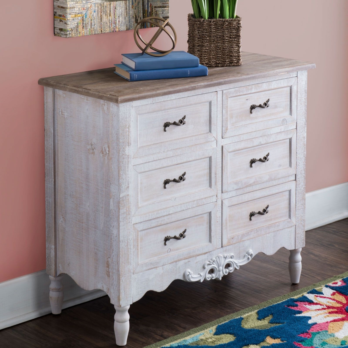 Picture of Piper White Console Cabinet