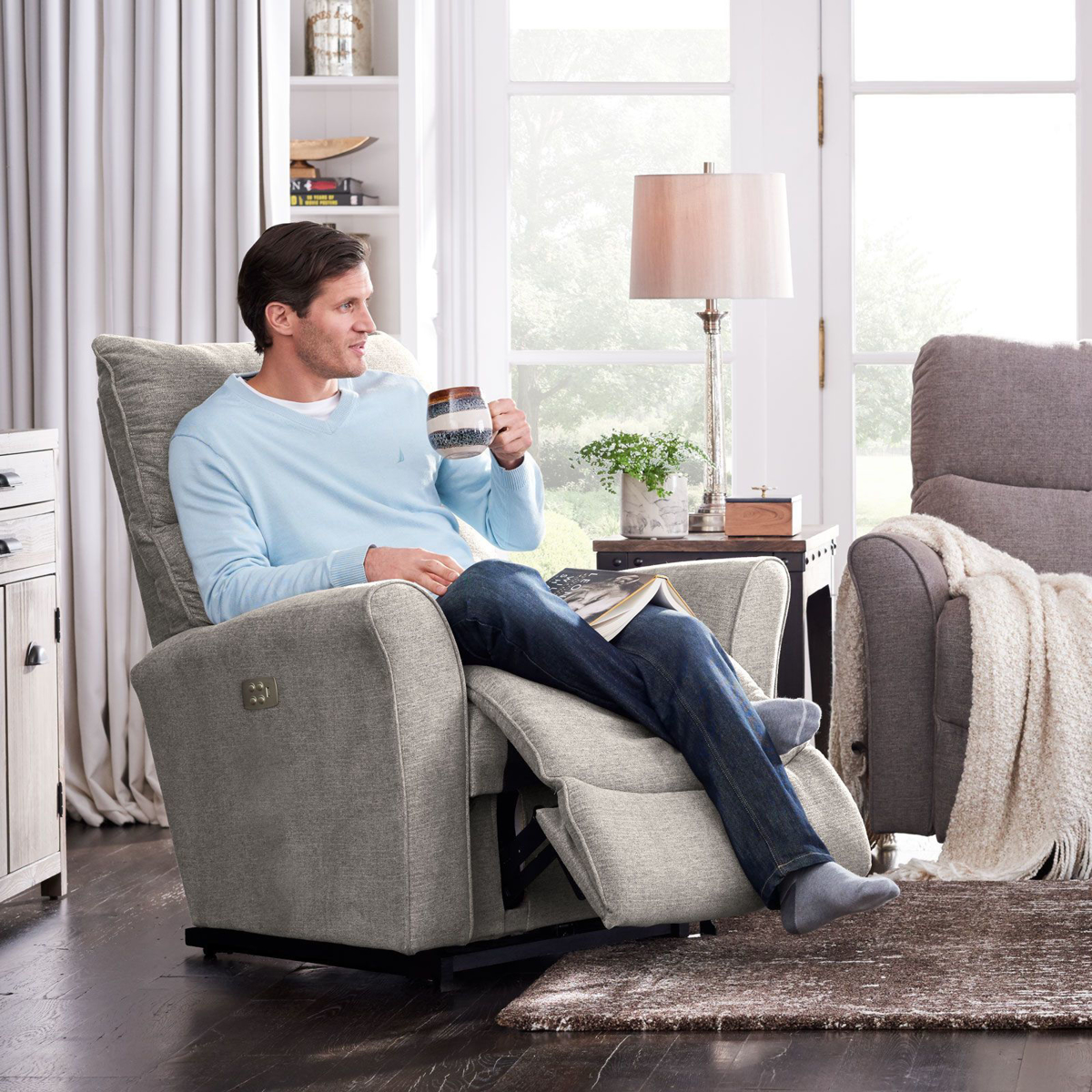 Picture of Rowan Platinum Power Wall Recliner