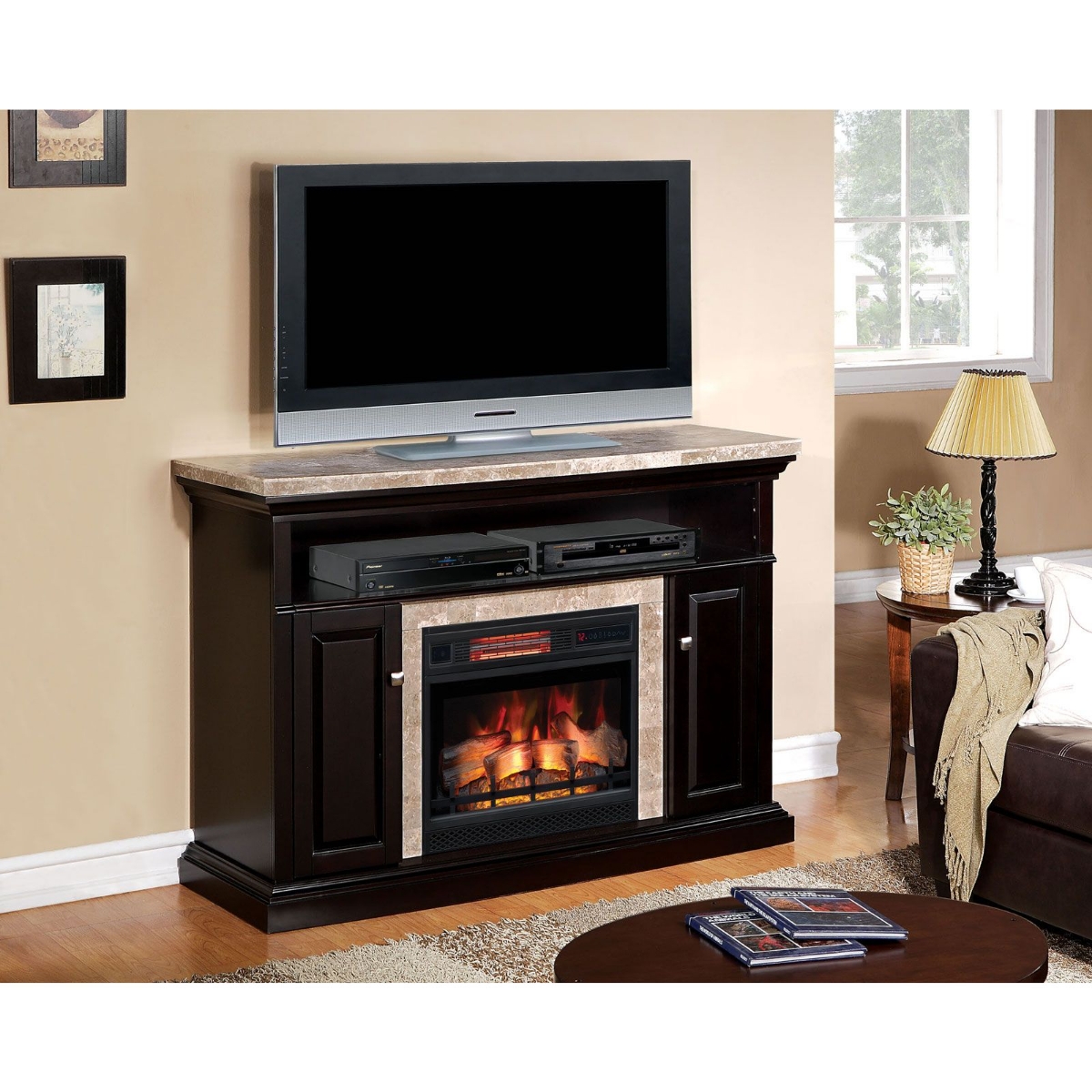 Picture of Brighton Media Mantel & Electric Fireplace