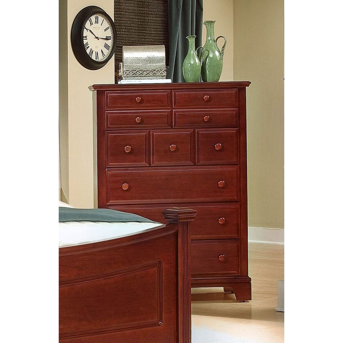 Picture of Cherry Finish 5-Drawer Chest