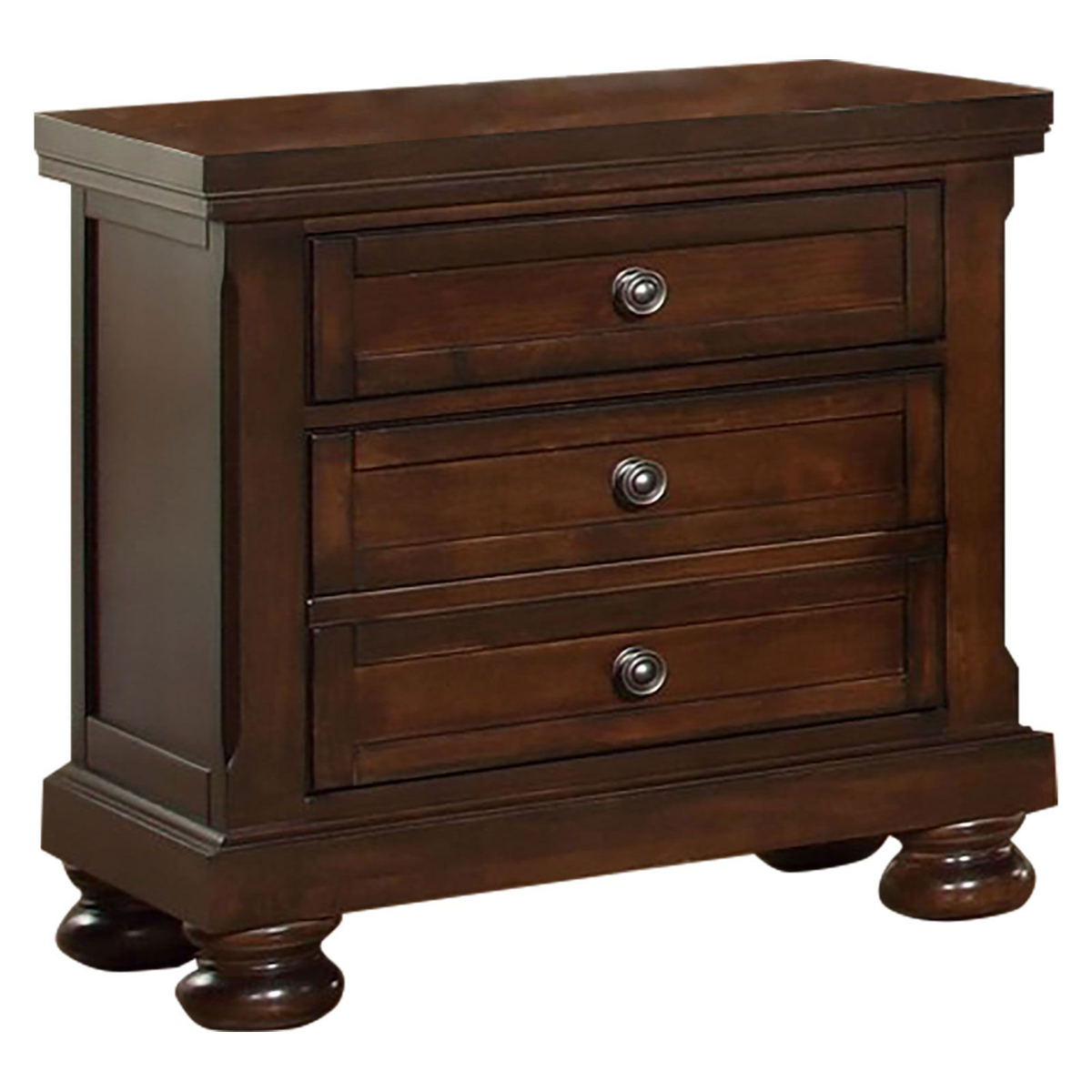 Picture of Dark Cherry Finish Nightstand