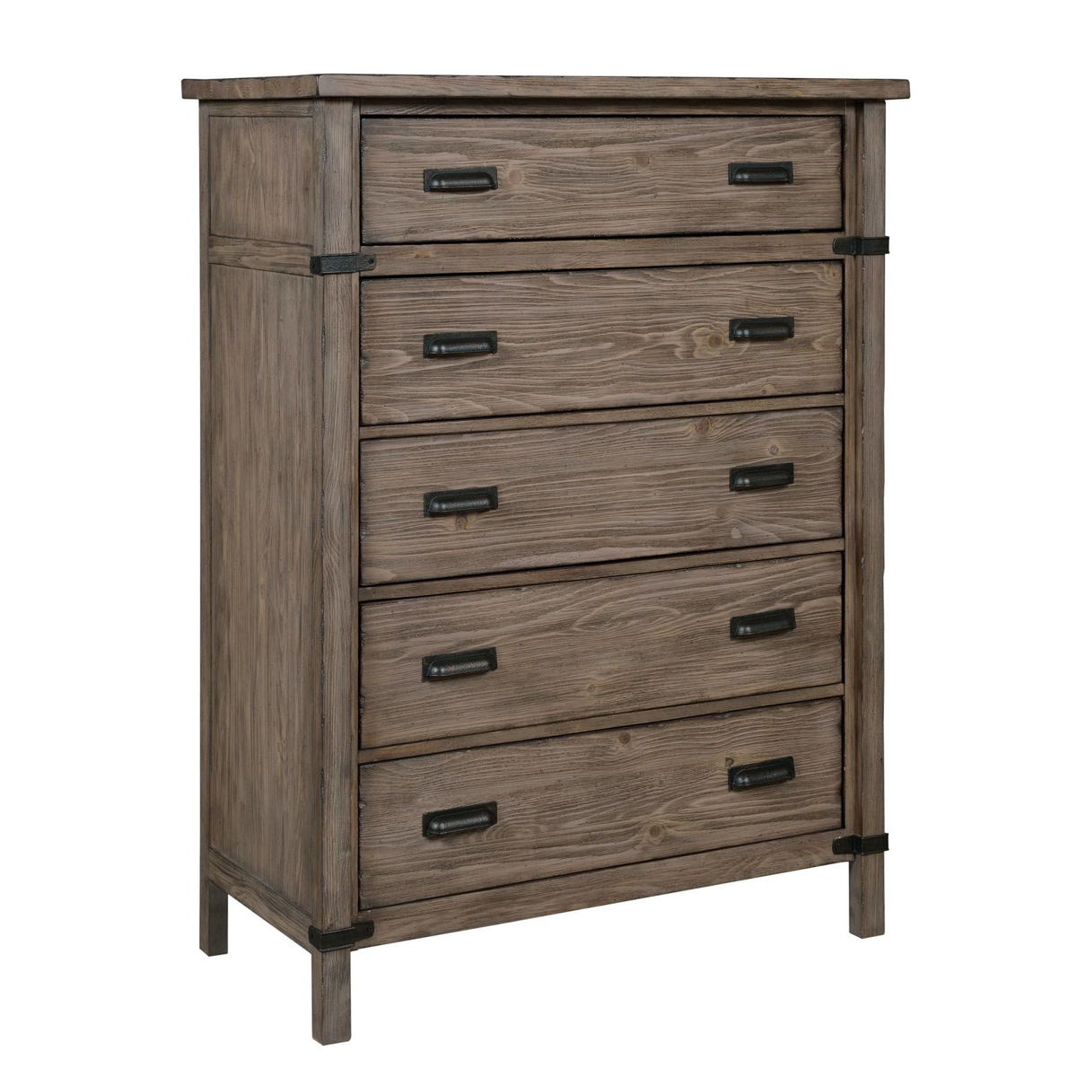 Picture of Foundry Solid Spruce 5-Drawer Chest