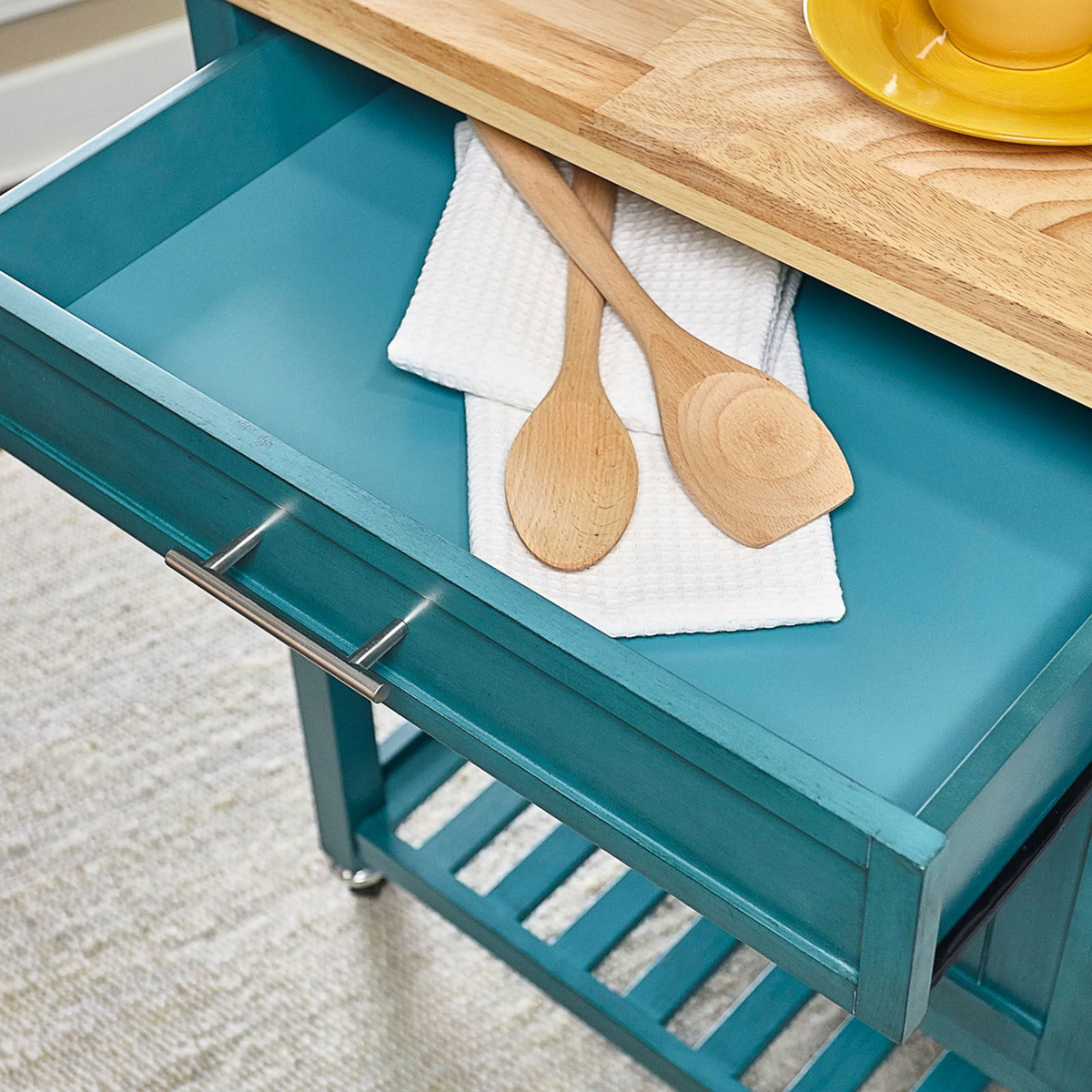 Picture of Sydney Teal Kitchen Cart