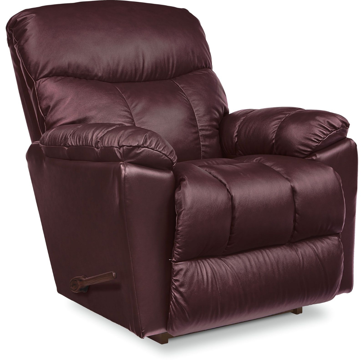 Picture of Morrison Leather Burgundy Rocker Recliner