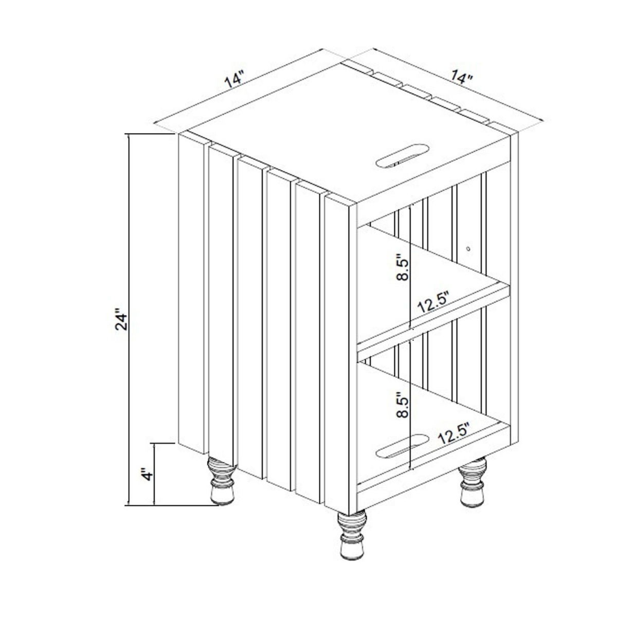 Picture of Blue Crate Table 