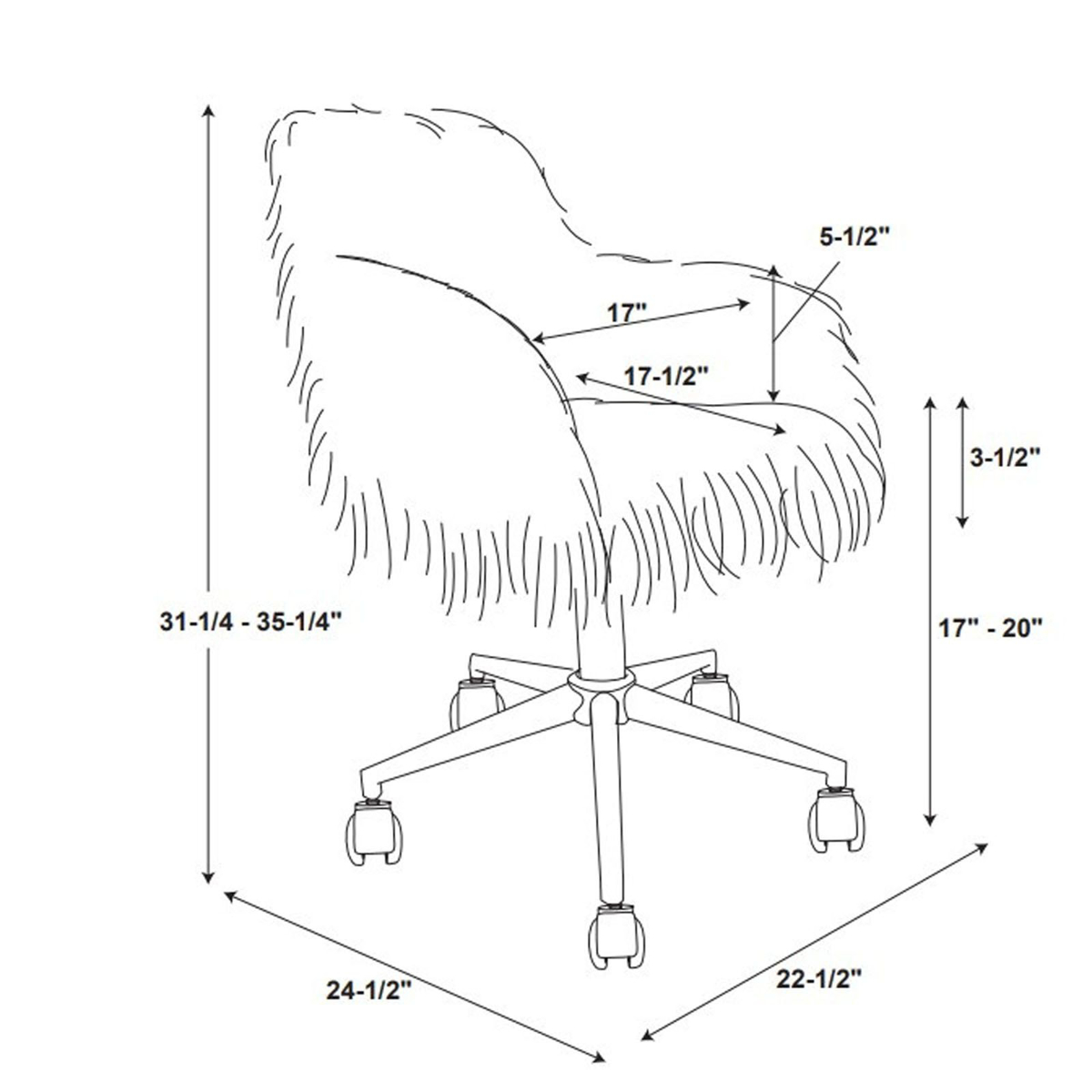 Picture of Flokati Office Chair