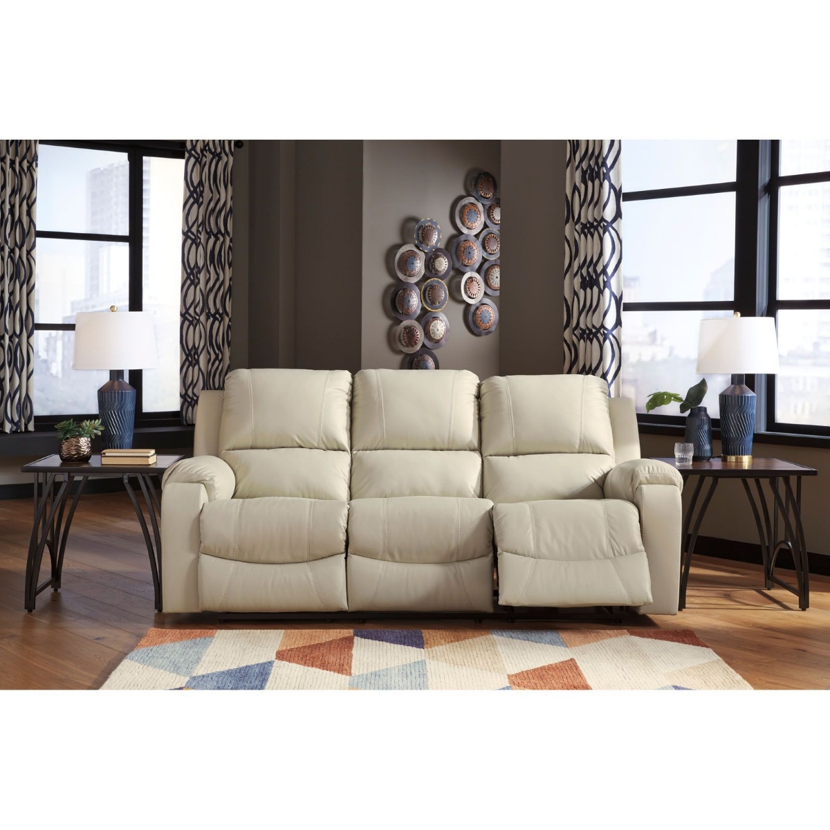 Picture of Rackingburg Cream Power Recliner Sofa