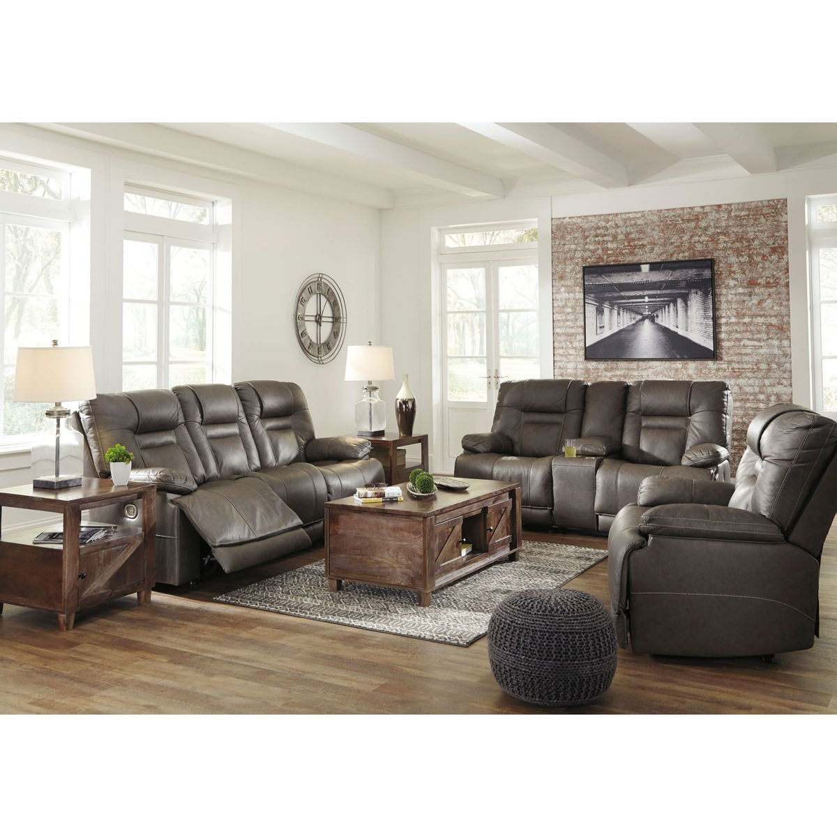 Picture of Wurstrow Power Leather Recliner Sofa