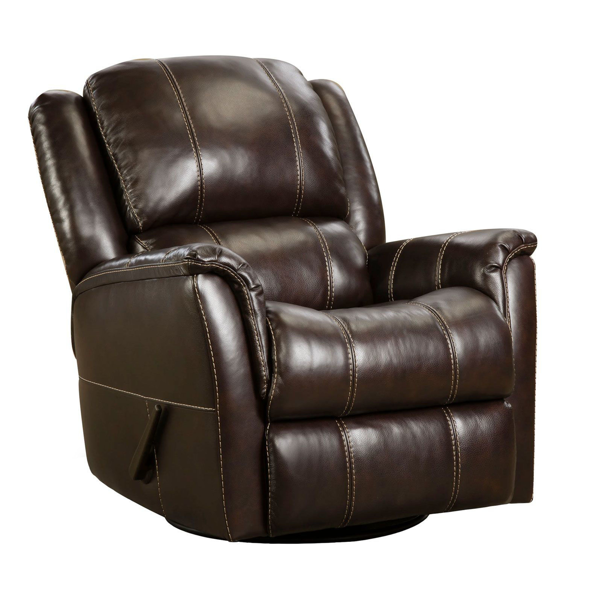 Picture of Leather Match Swivel Glider Recliner