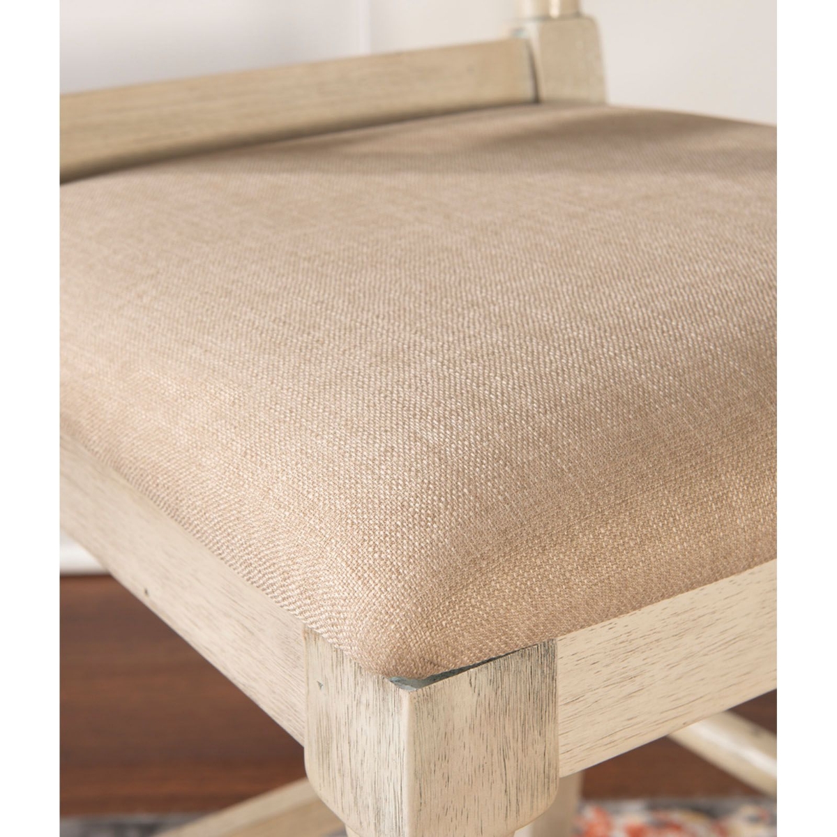 Picture of Marino White Wash Finish Stool