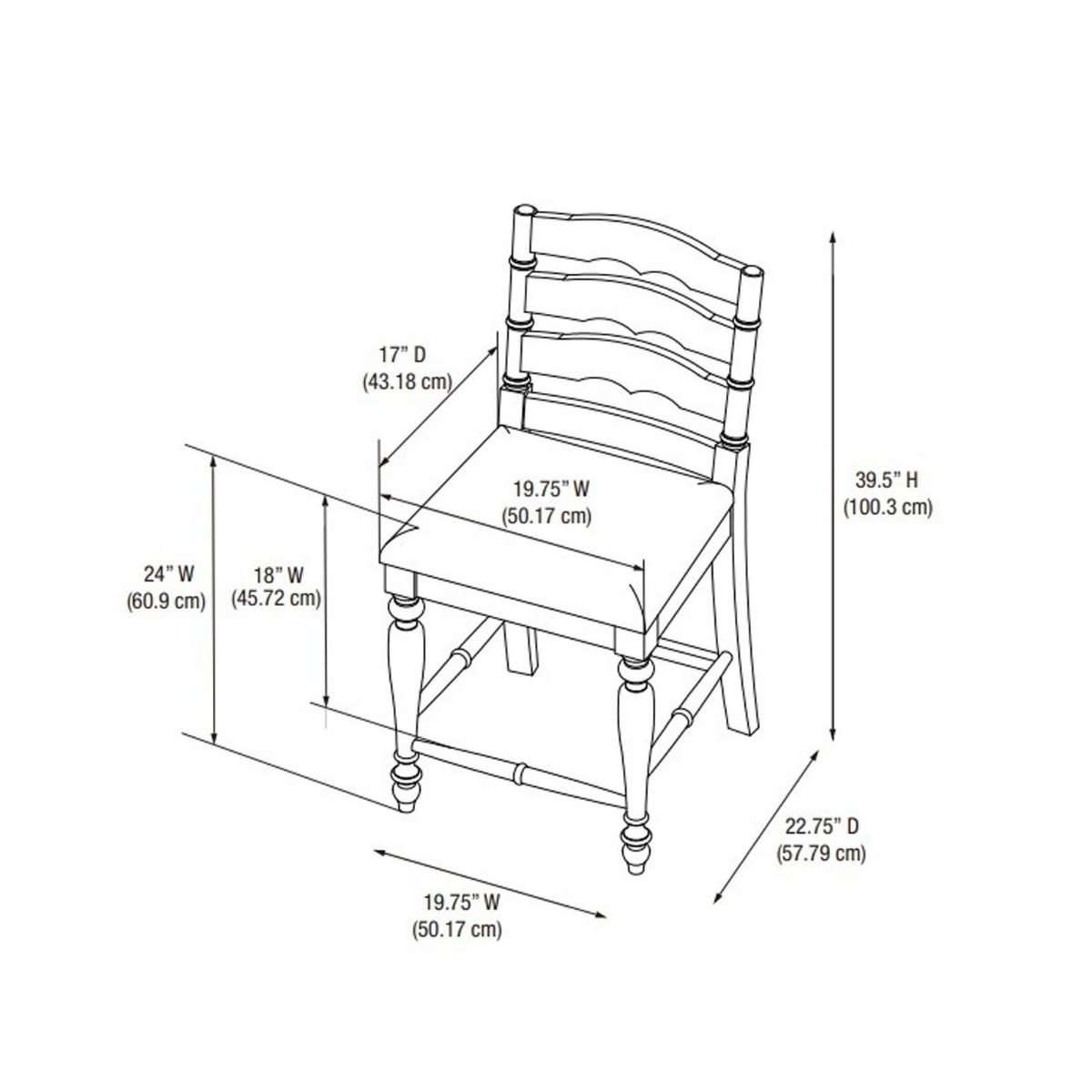 Picture of Marino White Wash Finish Stool