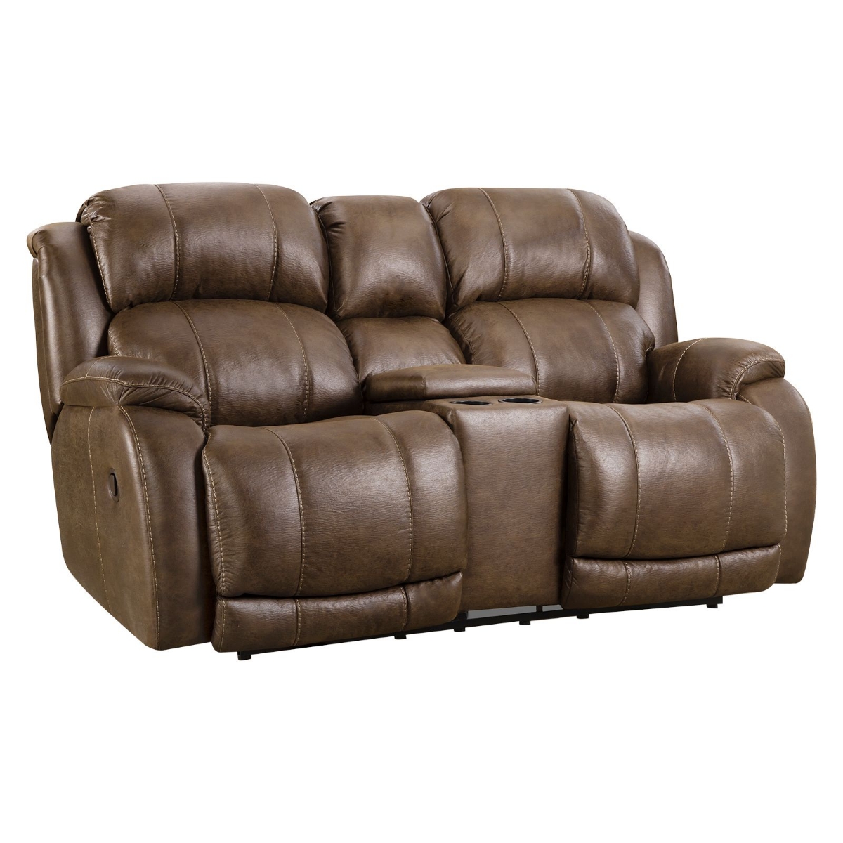 Picture of Mink Power Recliner Console Love Seat