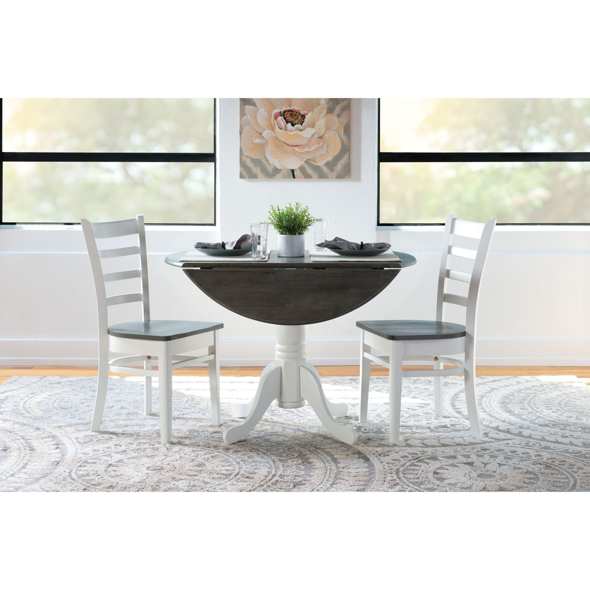 Picture of Two-Tone Table and Two Side Chairs