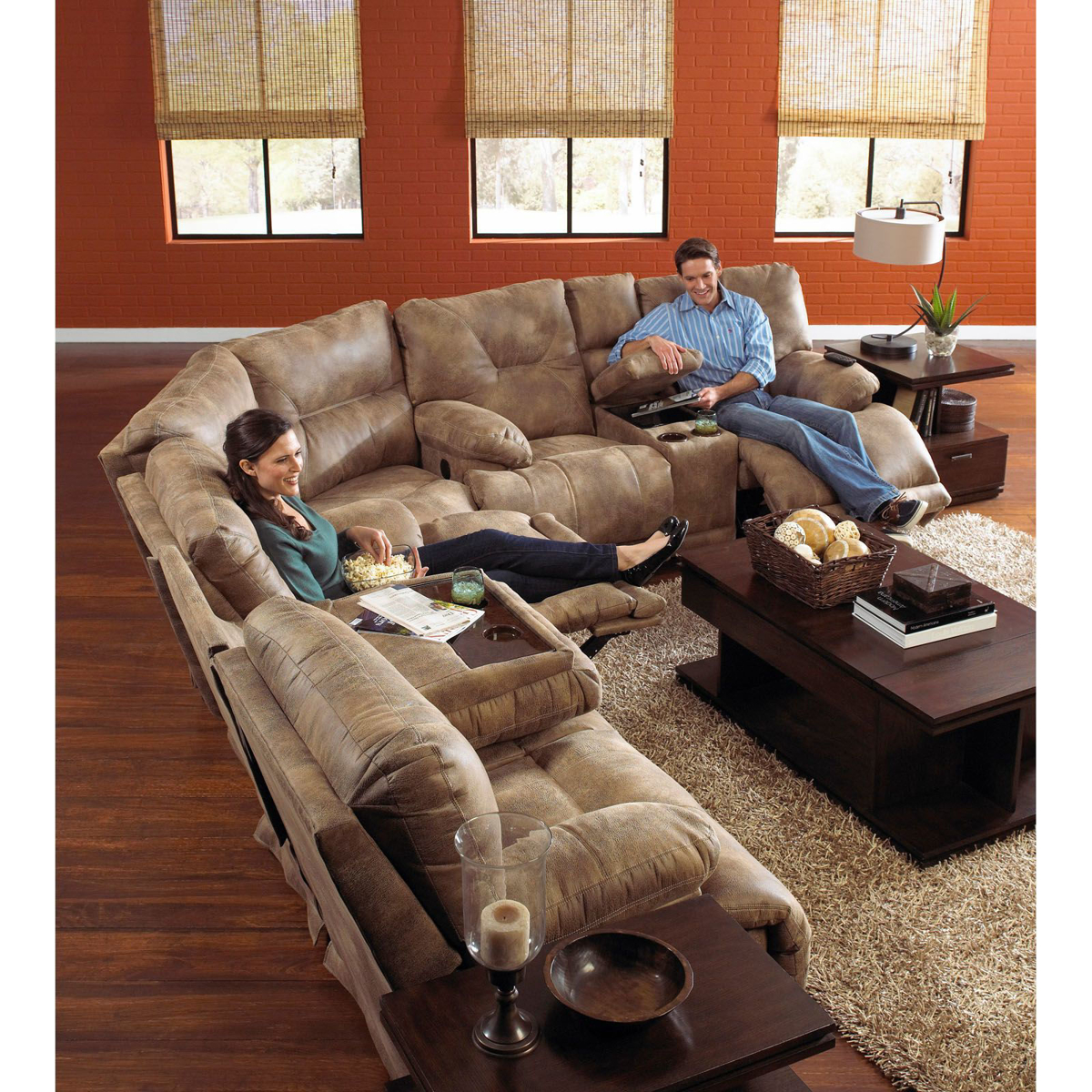 Picture of Voyager Lay Flat Power Recliner Sectional