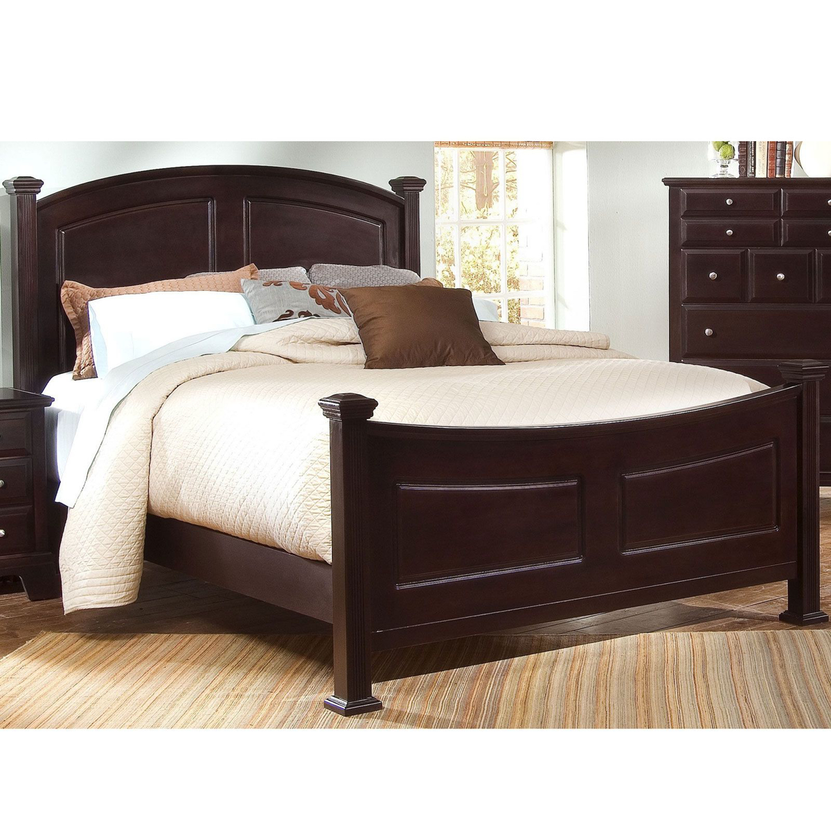 Picture of Merlot Finish Queen Bed