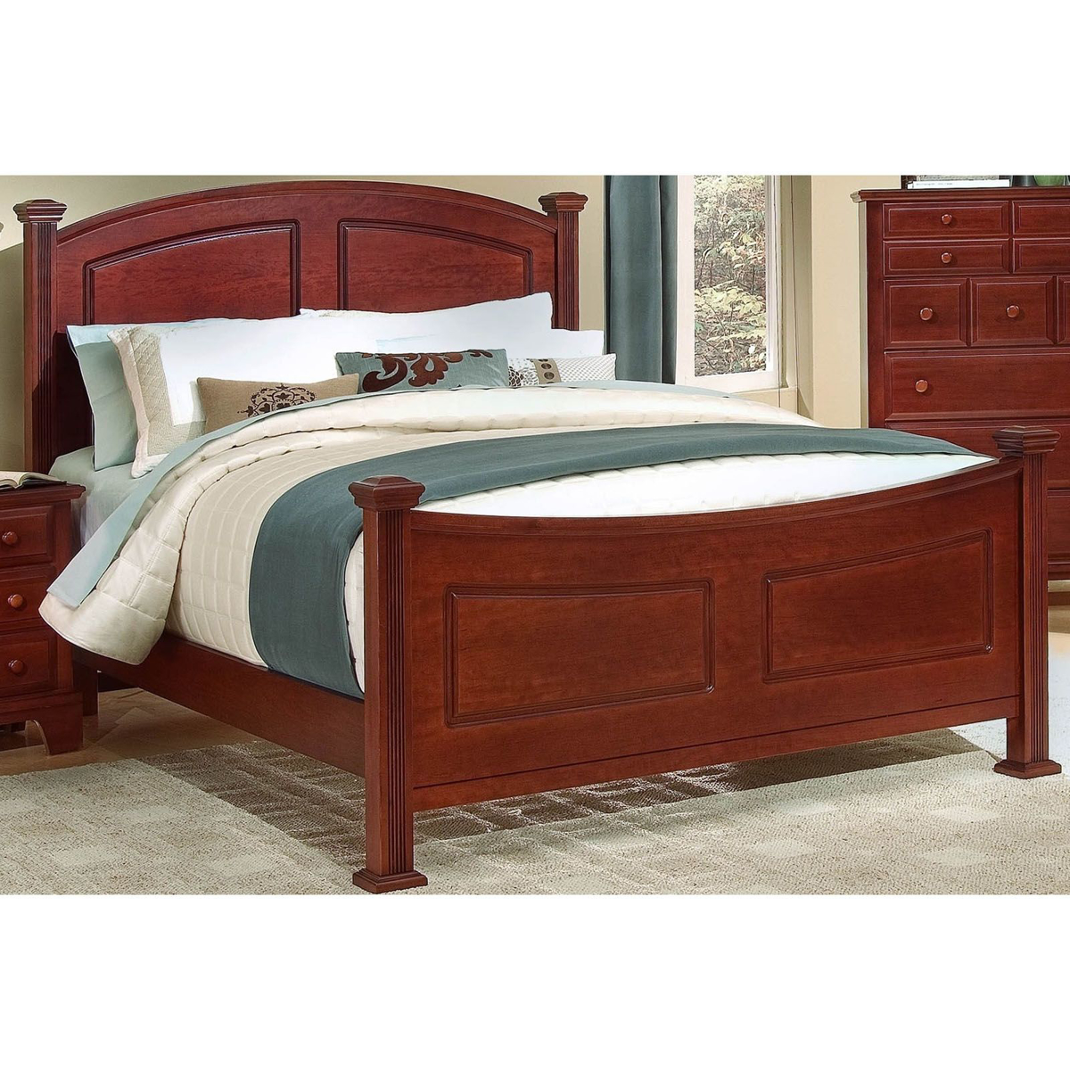 Picture of Cherry Finish Queen Bed