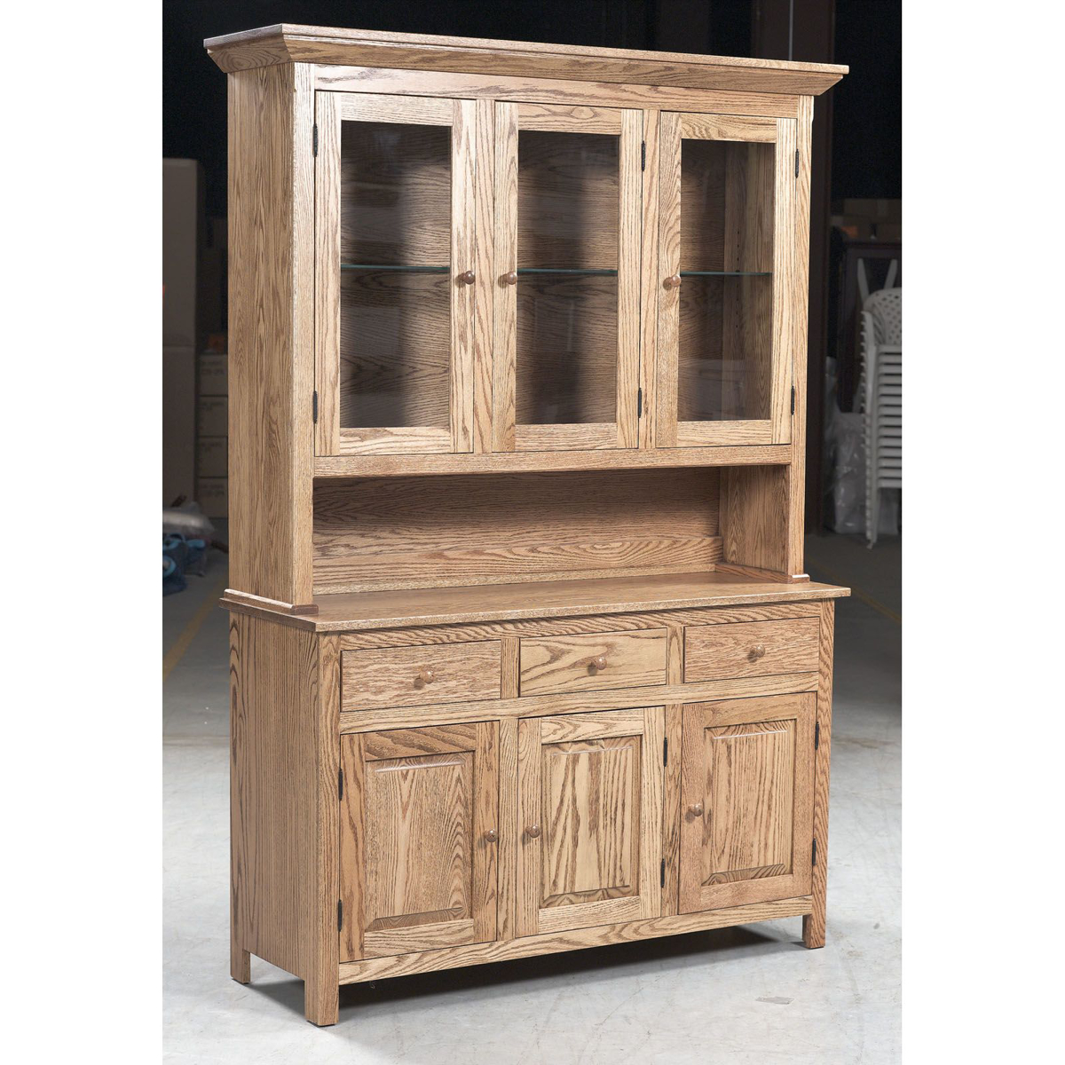 Picture of Solid Oak China Cabinet