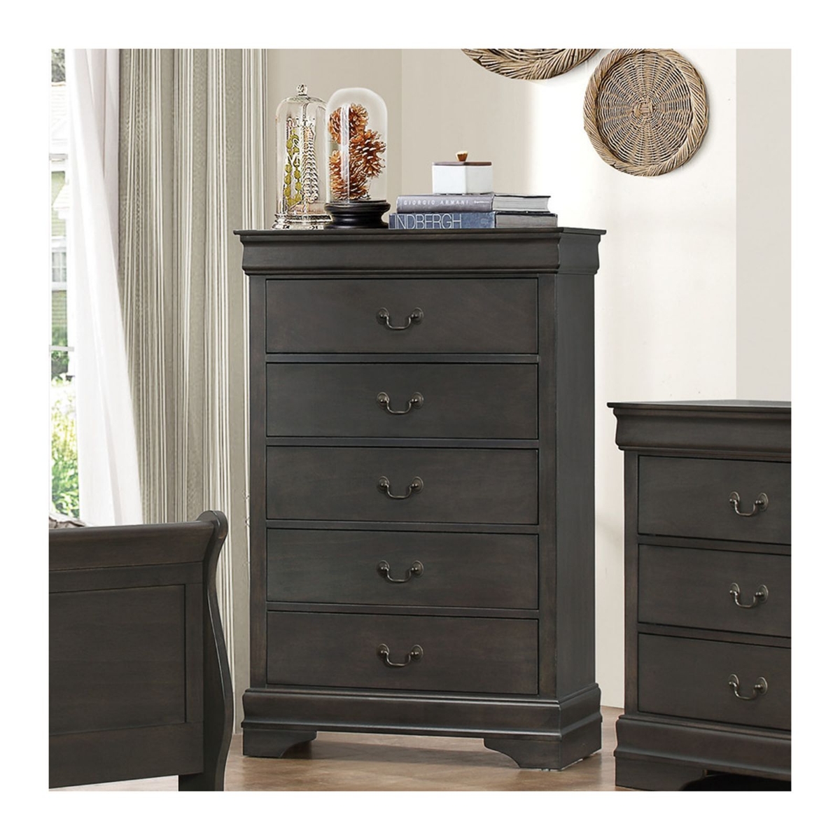 Picture of Mayville Gray 5-Drawer Chest