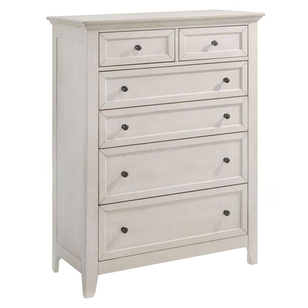 Picture of San Mateo Rustic White 6-Drawer Chest