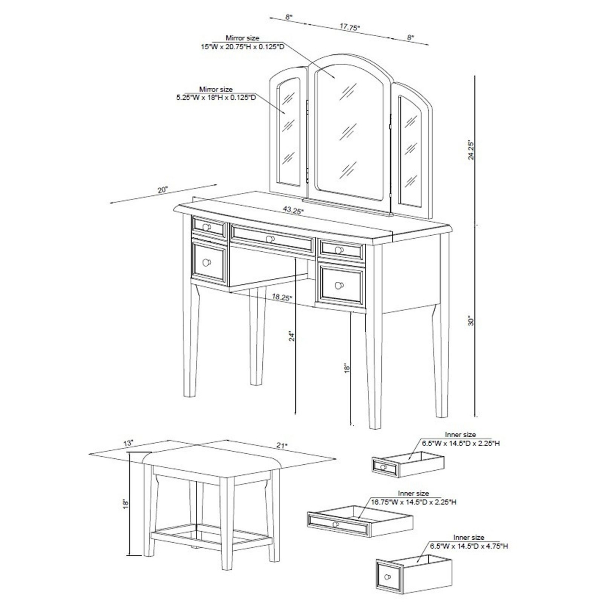 Picture of Driftwood Vanity & Bench