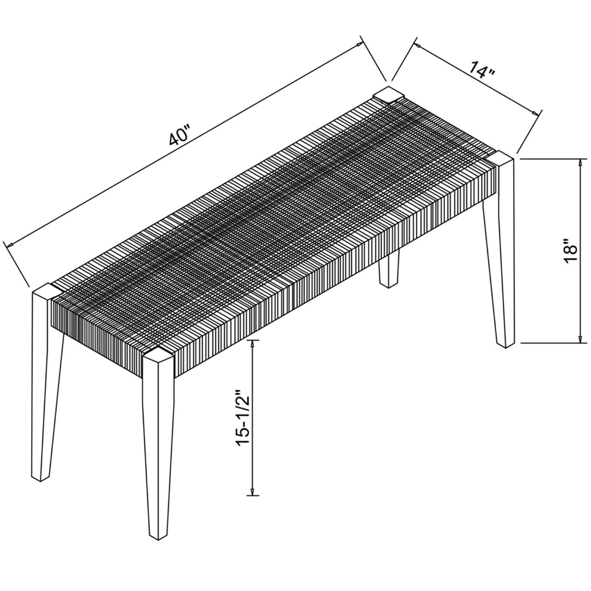 Picture of Cosgrove Rope Bench