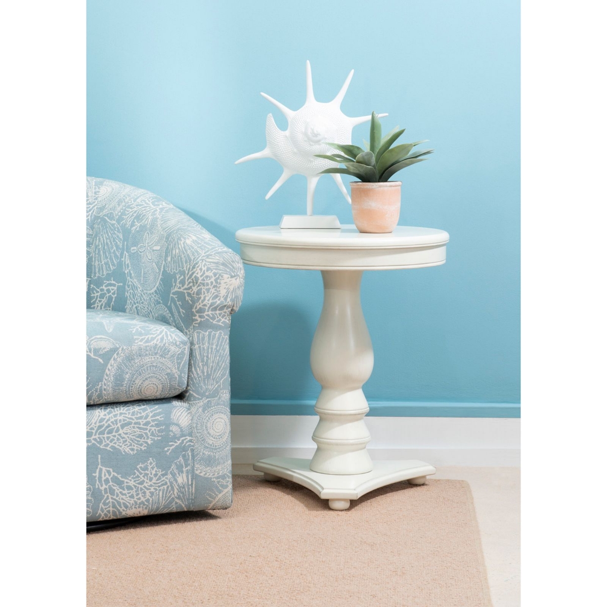 Picture of Hannon White Side Table