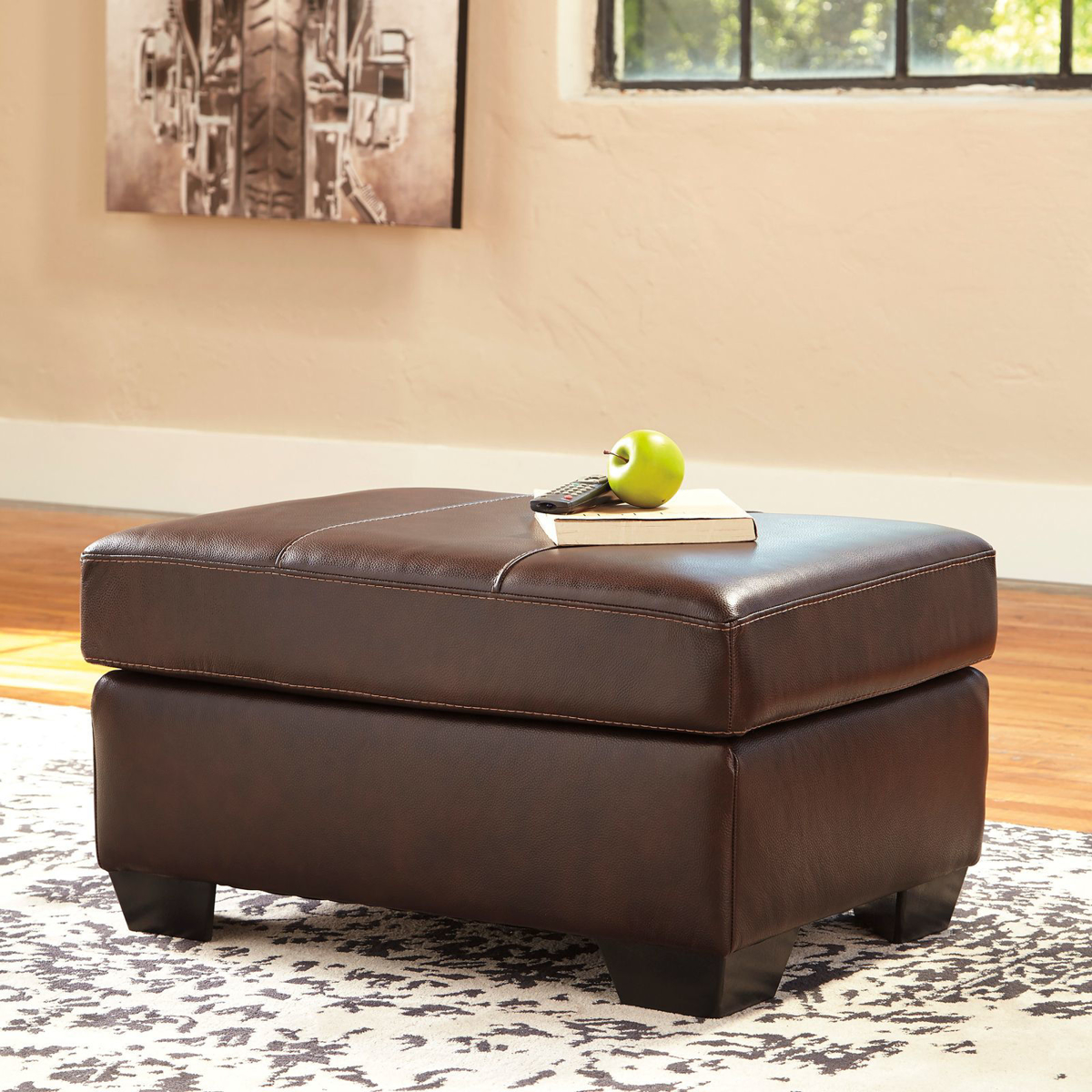 Picture of Morelos Leather Ottoman