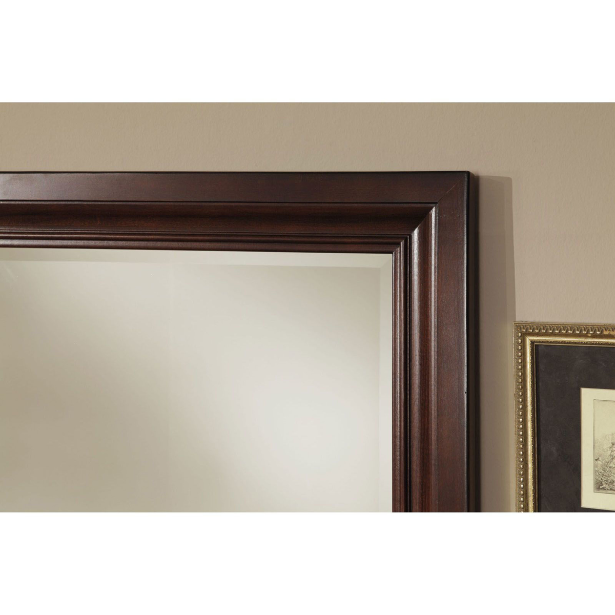 Picture of Dark Cherry Finish Mirror