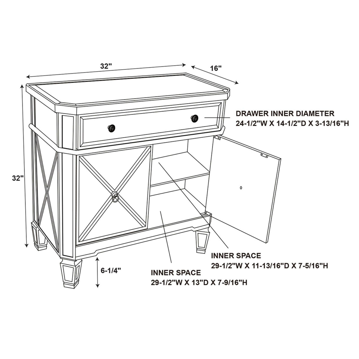 Picture of Mirrored Console