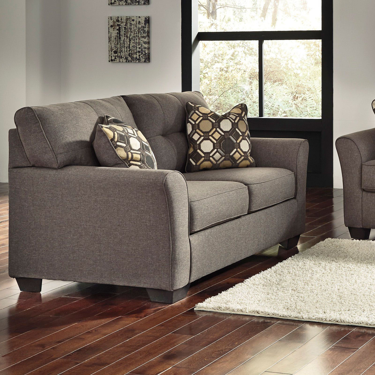 Picture of Tibbee Slate Loveseat