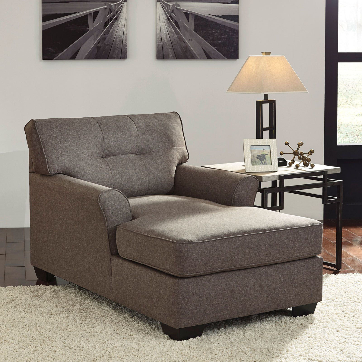 Picture of Tibbee Slate Chaise