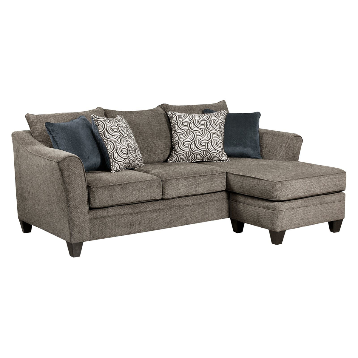 Picture of Albany Pewter Chaise Sofa