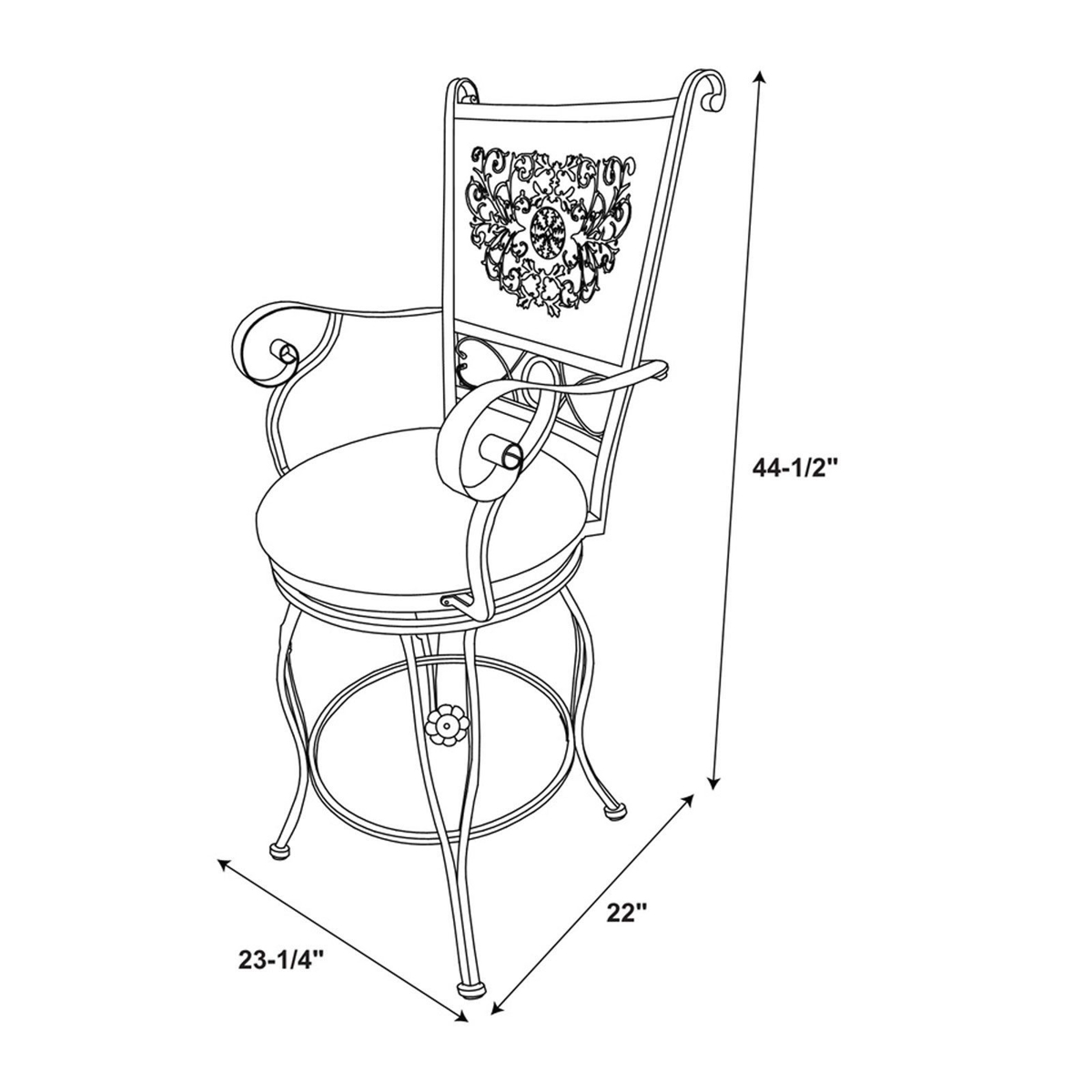 Picture of Beatrix Big & Tall 24" Counter Stool