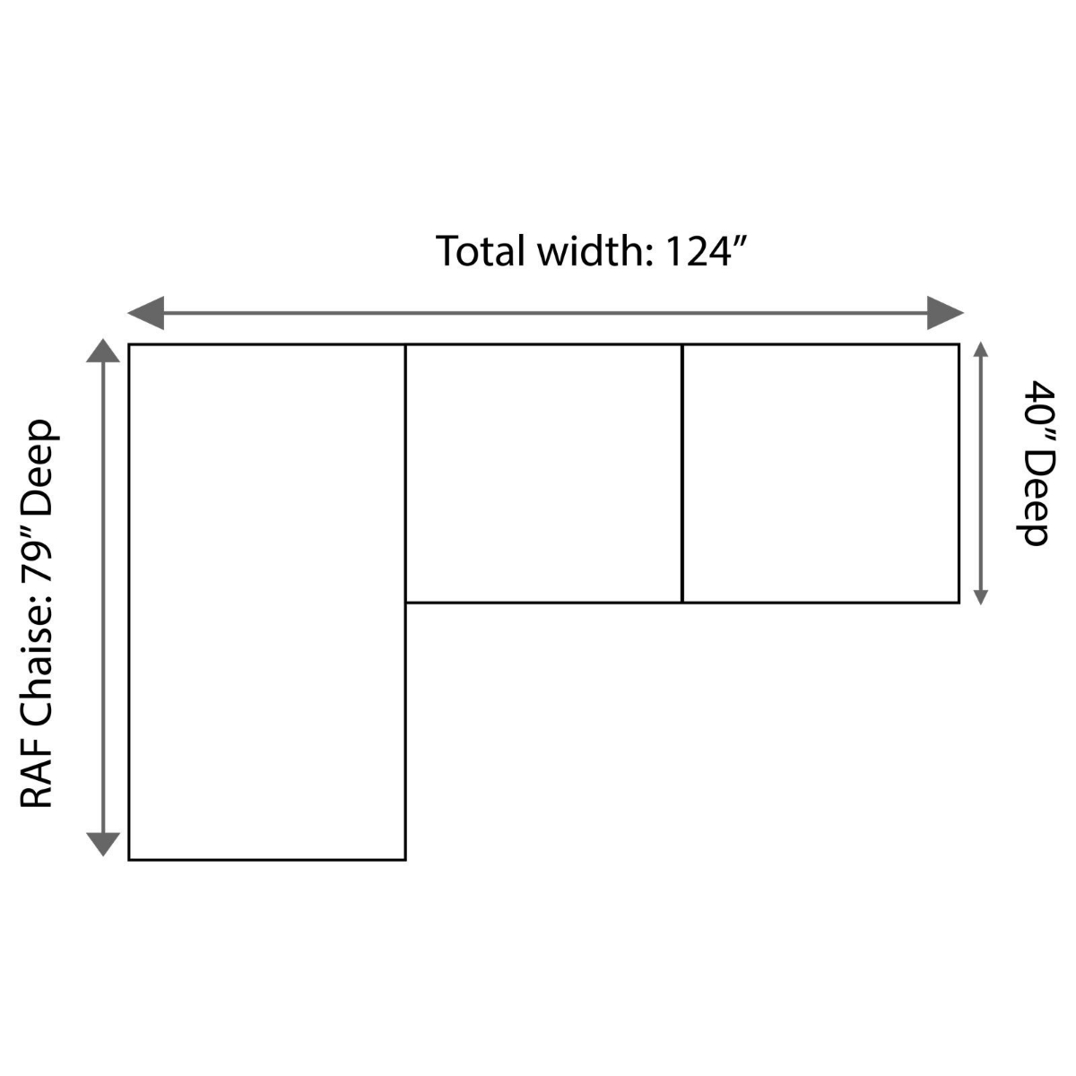 Picture of Groovy Smoke 2-Piece Sectional