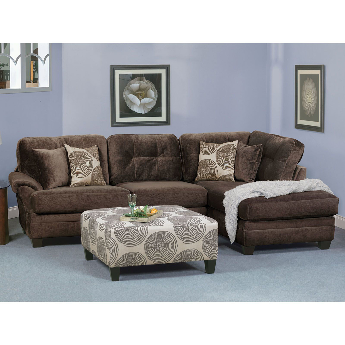 Picture of Groovy Chocolate 2-Piece Sectional