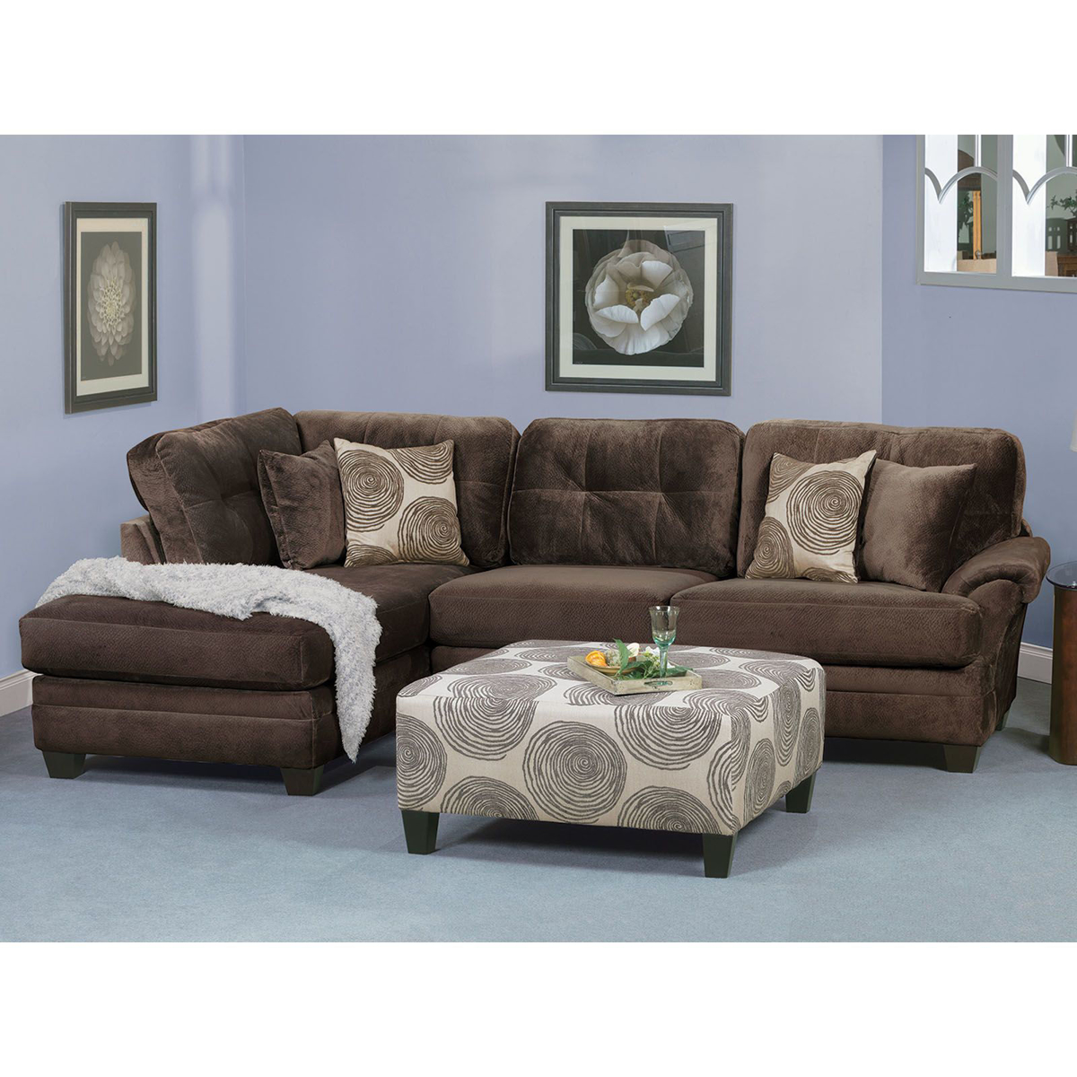 Picture of Groovy Chocolate 2-Piece Sectional