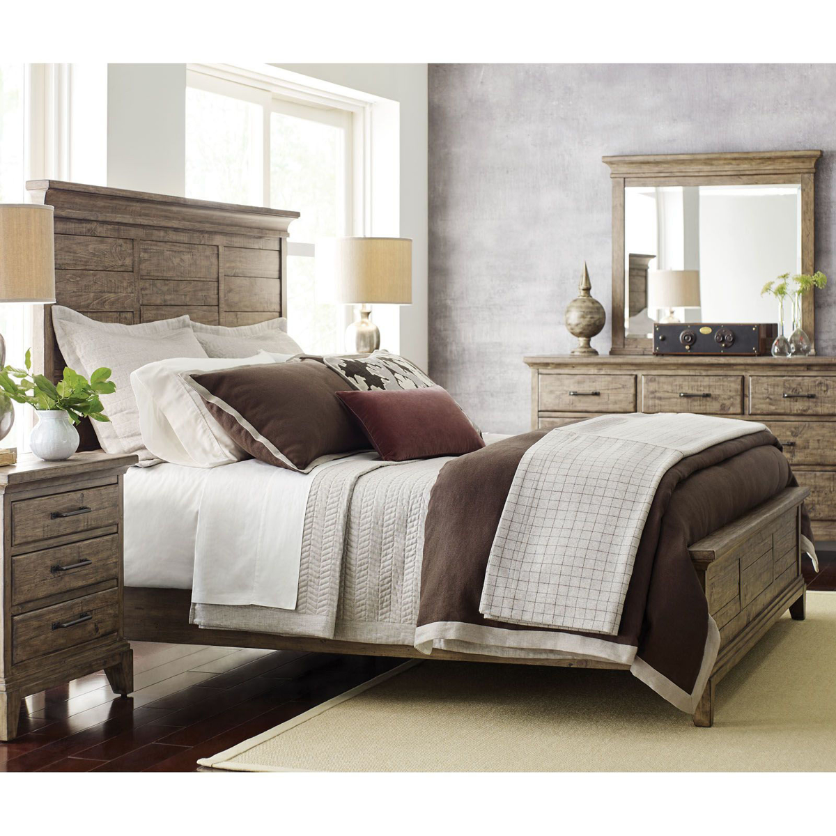 Picture of Plank Road Stone Finish Queen Bed