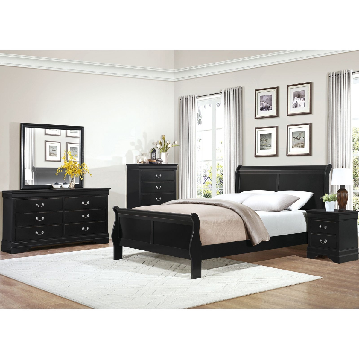 Picture of Mayville Black 3-Piece Queen Group