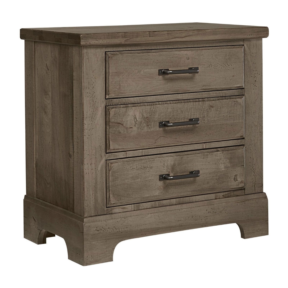 Picture of Cool Rustic Three Drawer Nightstand