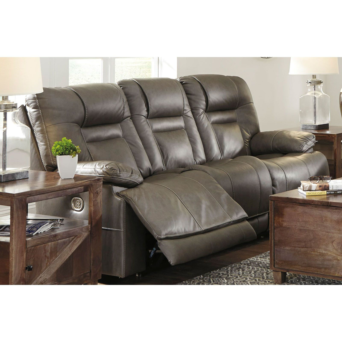 Picture of Wurstrow Power Leather Recliner Sofa