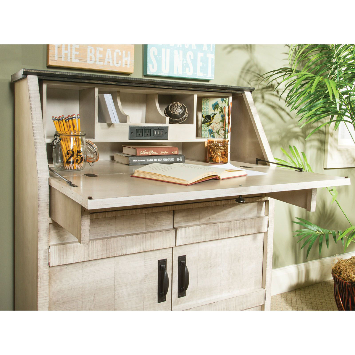 Picture of Descanso Coastal Finish Drop Lid Desk