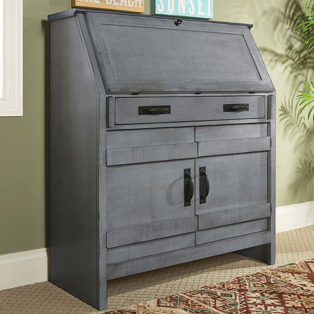 Picture of Descanso Rain Finish Drop Lid Desk