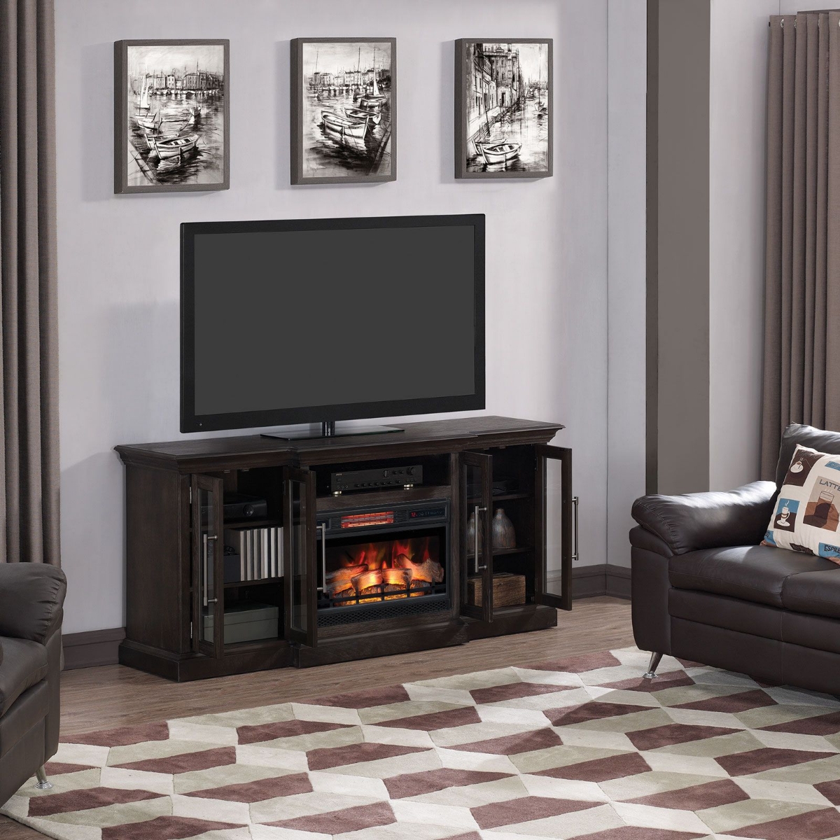 Picture of Grand TV Stand & Electric Fireplace