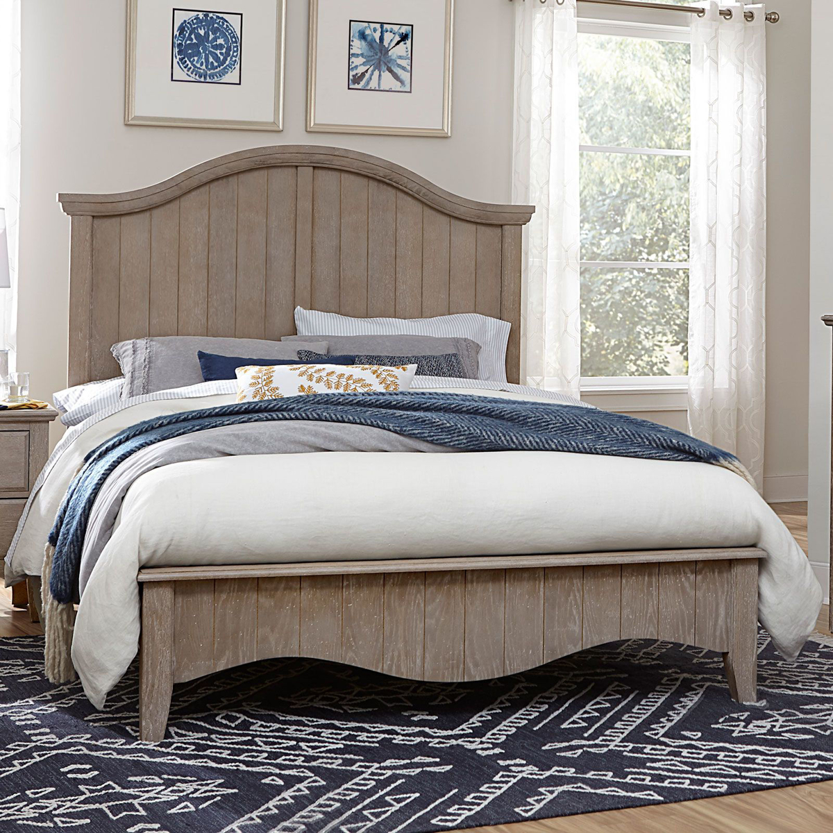 Picture of Casual Retreat Driftwood Queen Panel Bed