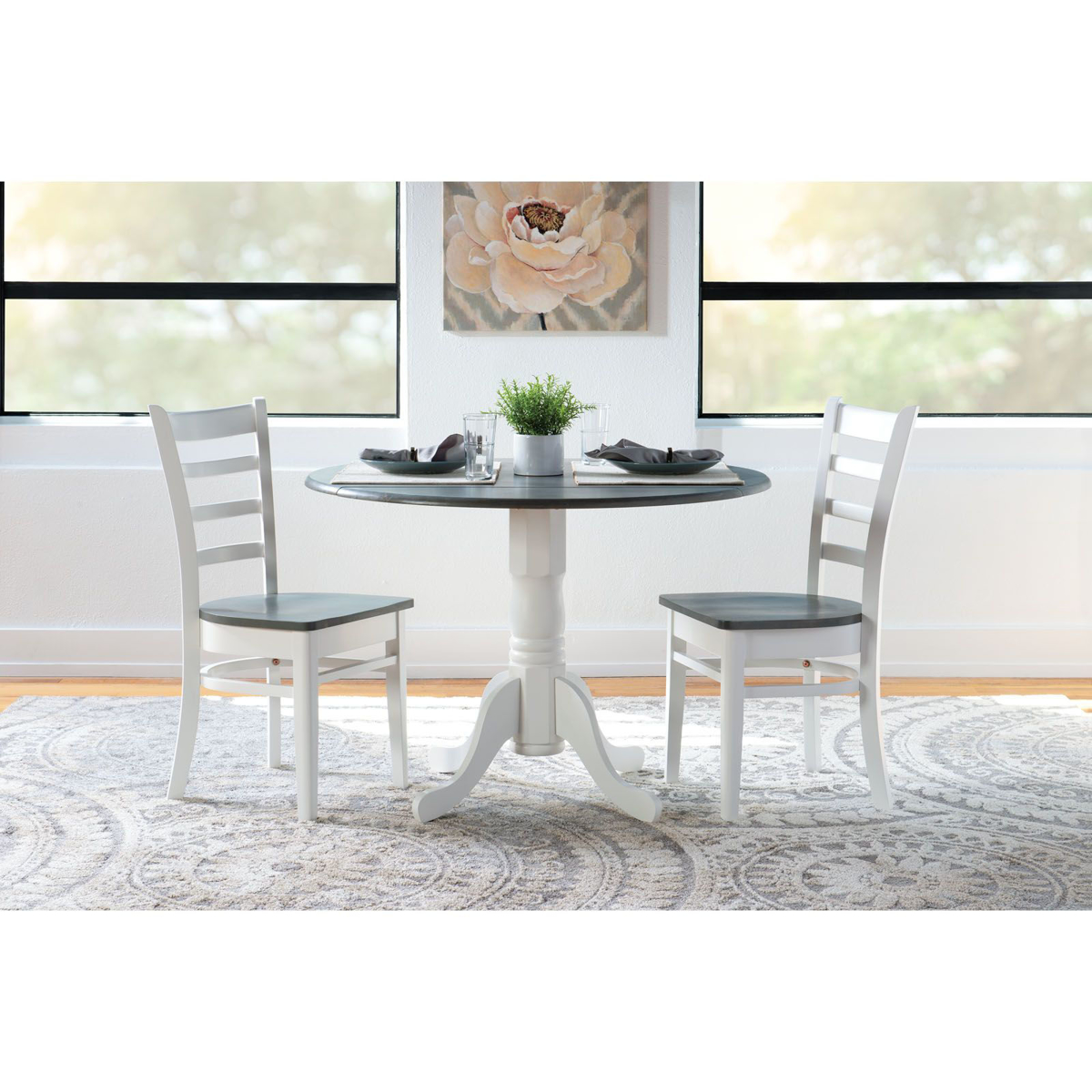 Picture of Two-Tone Table and Two Side Chairs