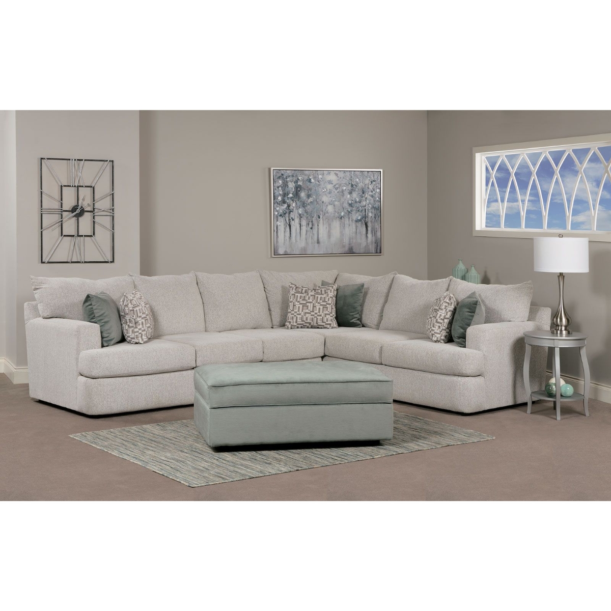 Picture of Maxwell Dove 2-Piece Reverse Sectional