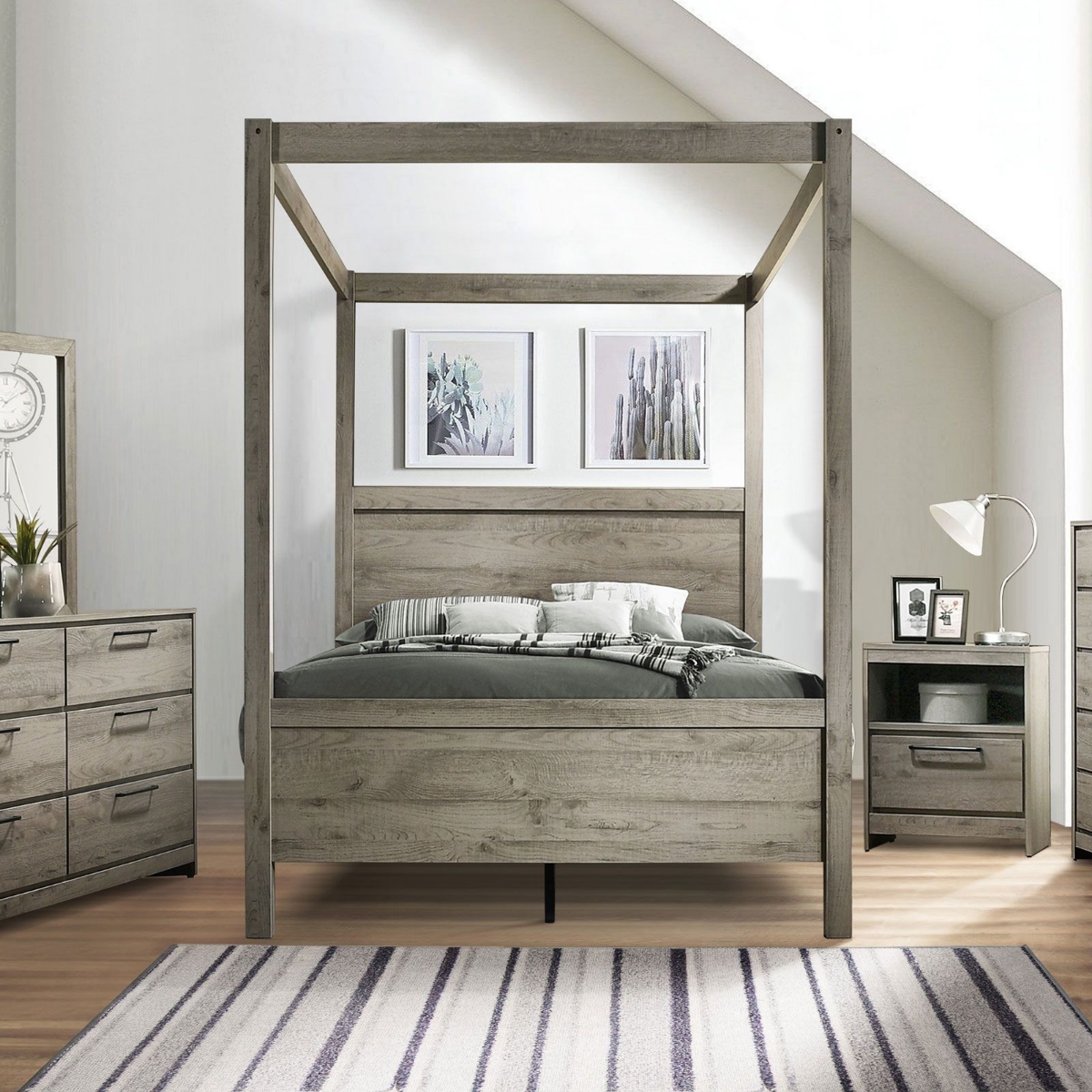 Picture of Ellenwood King Canopy Bed