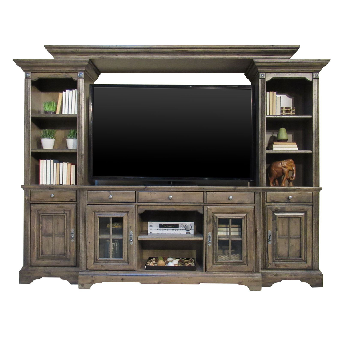 Picture of Desert Cobblestone 4-Piece Entertainment Center